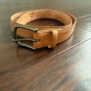 Tecovas Leather Belt Men's 32 Brown Handmade Calfskin light